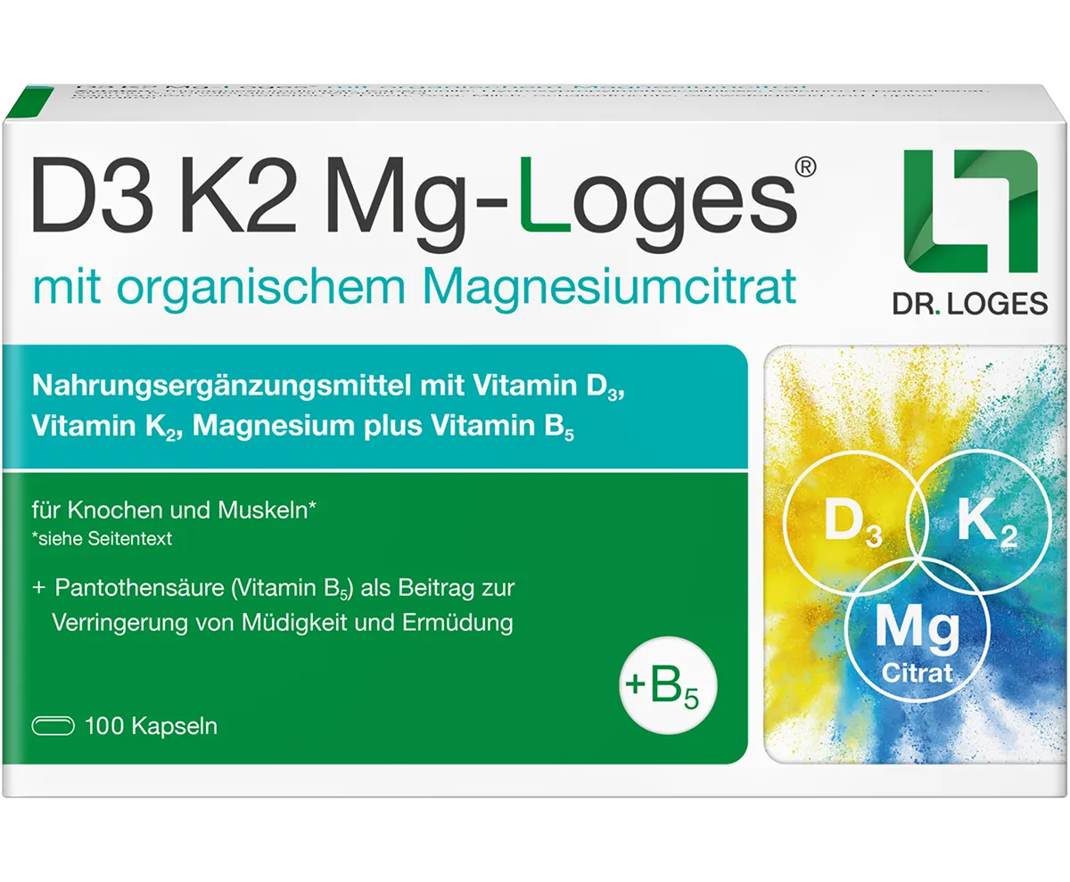 Produktverpackung D3 K2 Mg-Loges