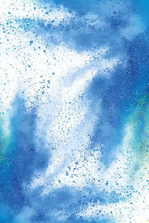 Blaue Pulverexplosion, die Organisch gebundenes Magnesium darstellen soll.