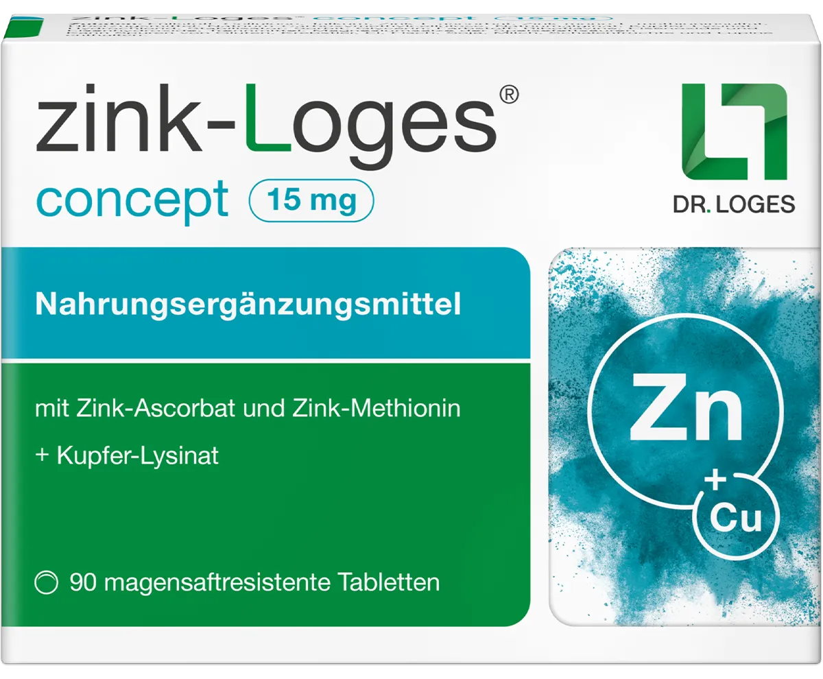 Verpackung von zink-Loges concept