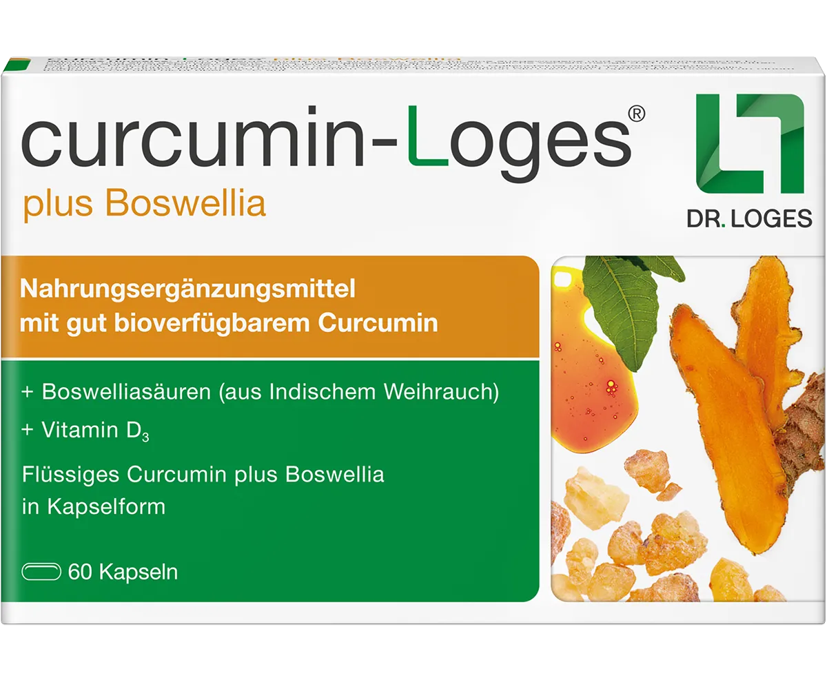 Verpackung von curcumin-Loges plus Bosweilia