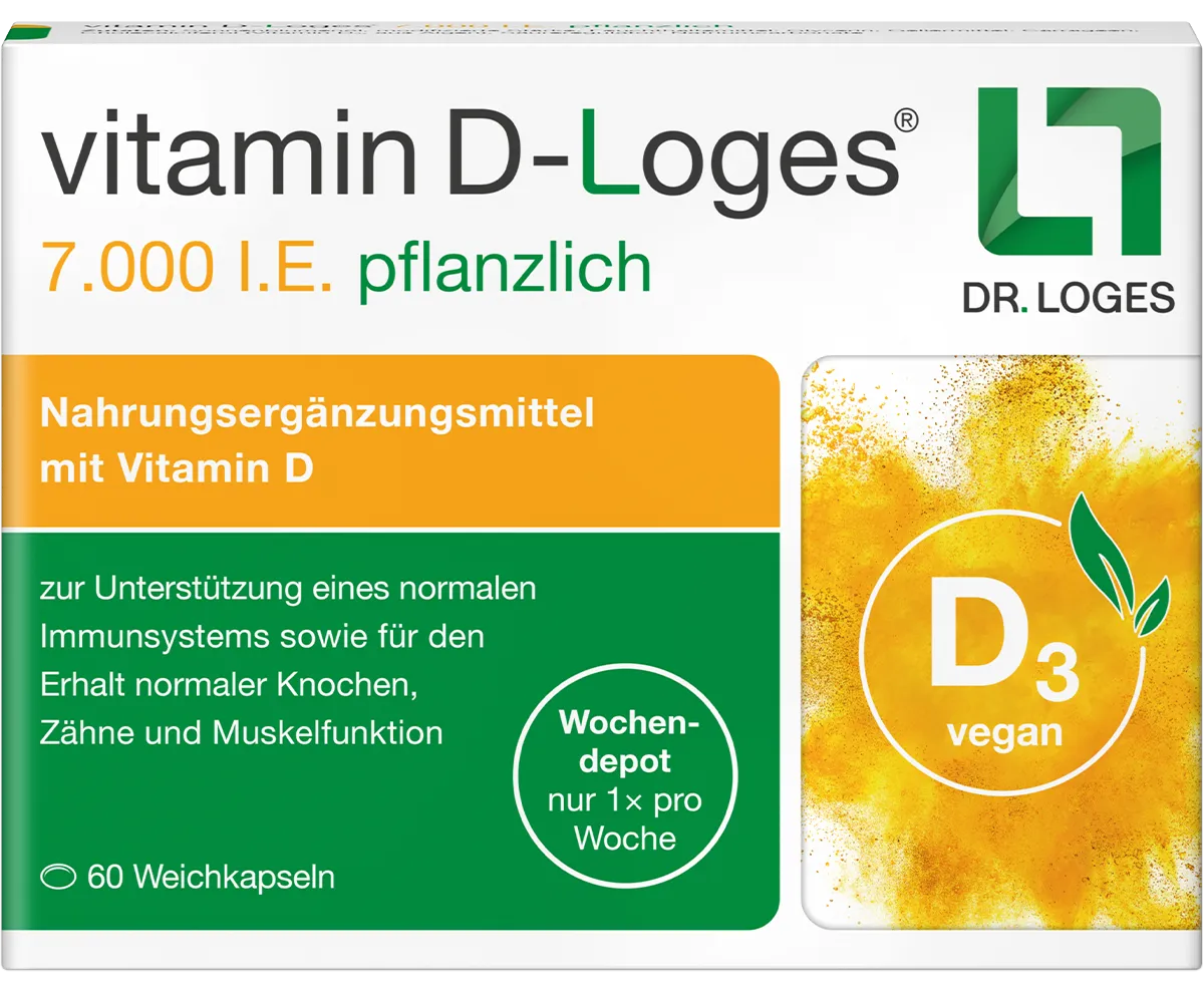 Verpackung von vitamin D-Loges pflanzlich