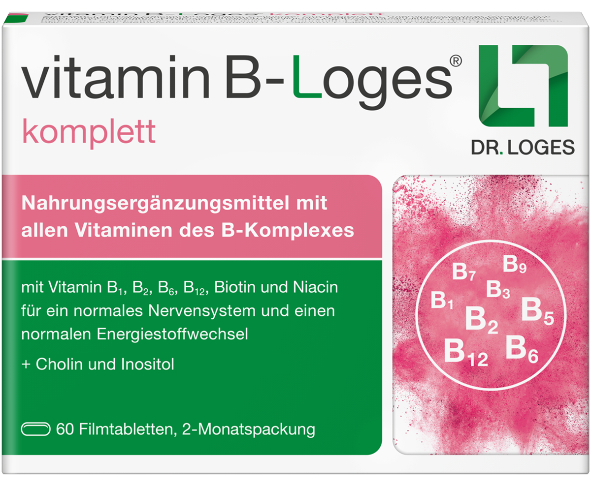 Verpackung von vitamin B-Loges komplett