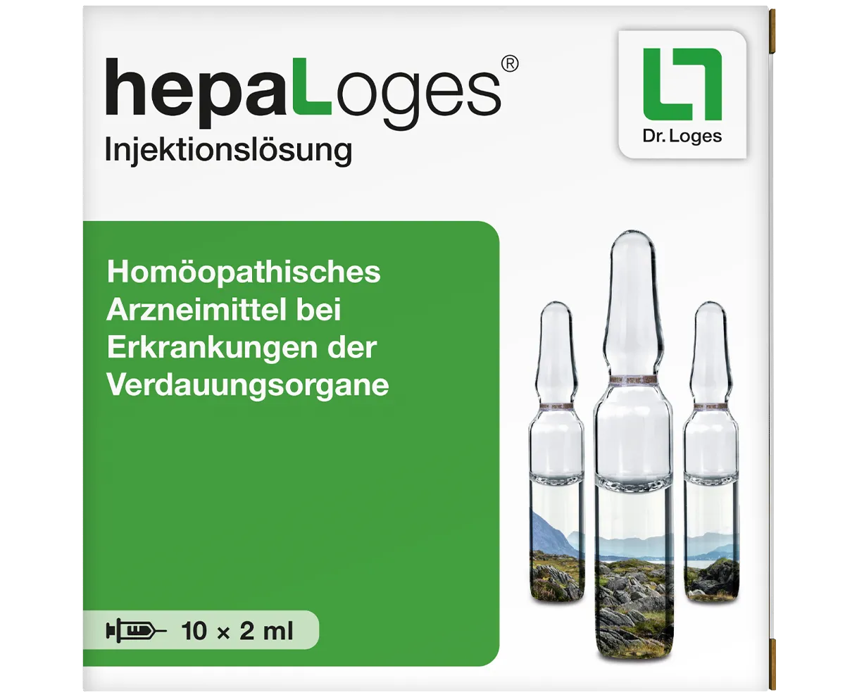 Verpackung von hepaLoges Injektionslösung 